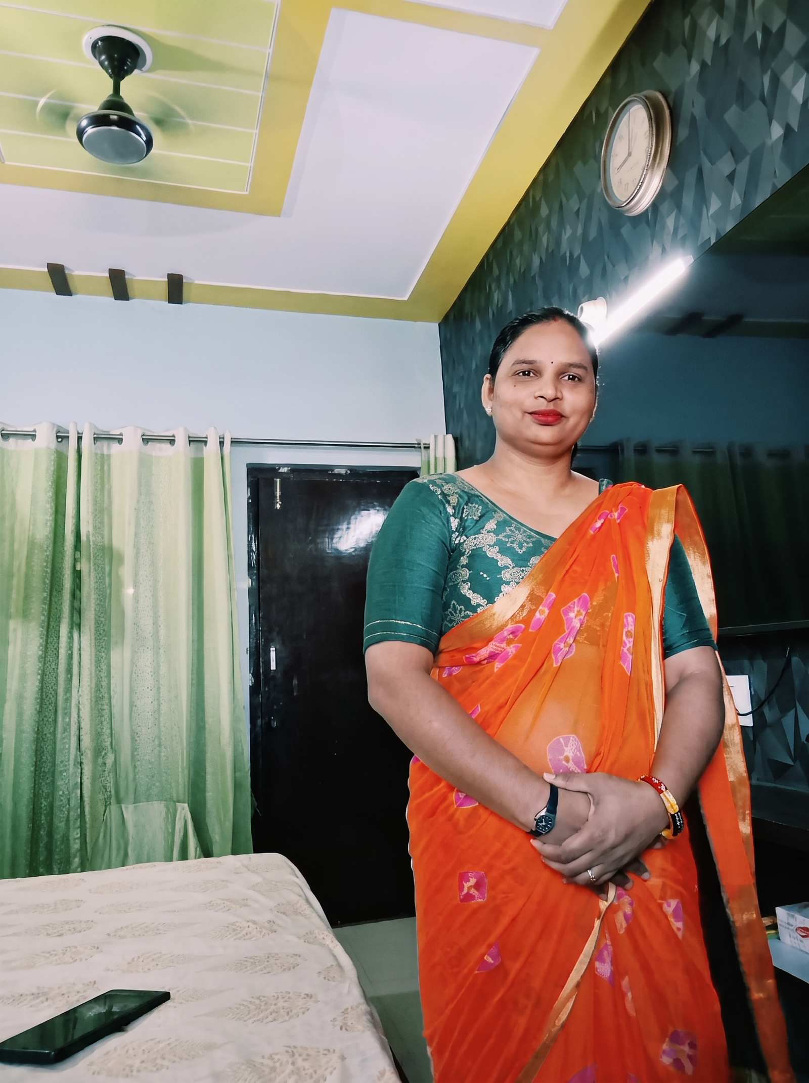 Minakshi Mam portrait in traditional attire